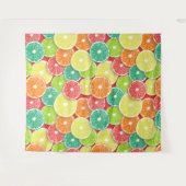 Tenture Pièces de fruits d'agrumes pop art 2 (Devant (Horizontal))