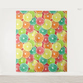 Tenture Pièces de fruits d'agrumes pop art 2 (Devant)