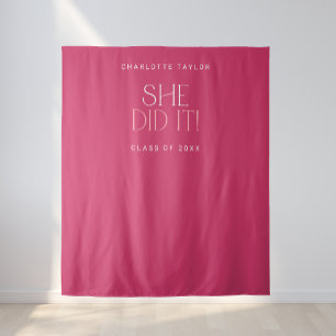 Tenture Pied moderne Rose Elle L'A Fait Grad Photo fond