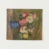 Tenture Pierre Auguste Renoir Bouquet bleu rose Rose (Devant (Horizontal))