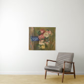 Tenture Pierre Auguste Renoir Bouquet bleu rose Rose (En situation (horizontale))