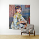 Tenture Pierre-Auguste Renoir - Enfant avec chat (En situation)