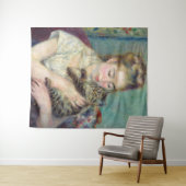 Tenture Pierre-Auguste Renoir - Femme avec chat (En situation (horizontale))