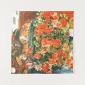 Tenture Pierre-Auguste Renoir Geraniums Et Chats (Devant (Horizontal))
