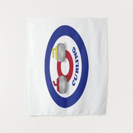 Tenture Pierre de curling (Devant)