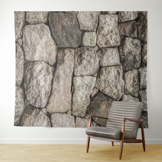 Tenture pierre murale (En situation (horizontale))