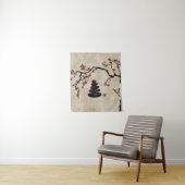 Tenture Pierres zen Sakura Tree (En situation)