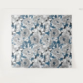 Tenture Pies blanches et mésanges bleues (Devant (Horizontal))