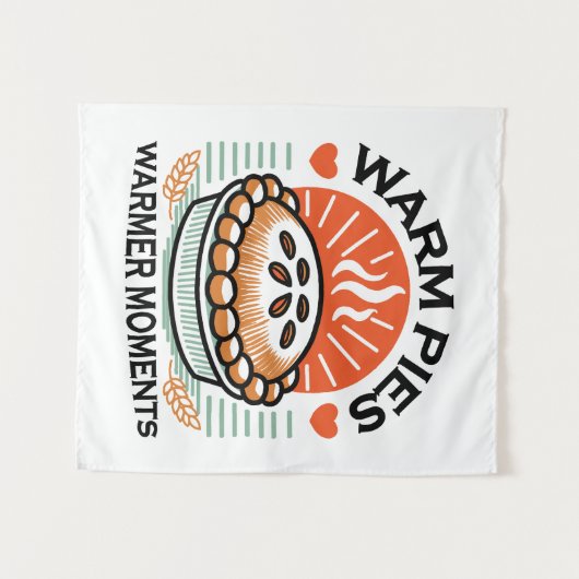 Tenture Pies chaudes Moments plus chauds - Conception d'au (Devant (Horizontal))