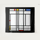 Tenture Piet Mondrian, Composition 10 (Devant (Horizontal))