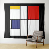Tenture Piet Mondrian, Composition C (En situation (horizontale))