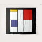 Tenture Piet Mondrian, Composition C (Devant (Horizontal))