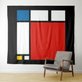 Tenture Piet Mondrian, Composition ii (En situation (horizontale))