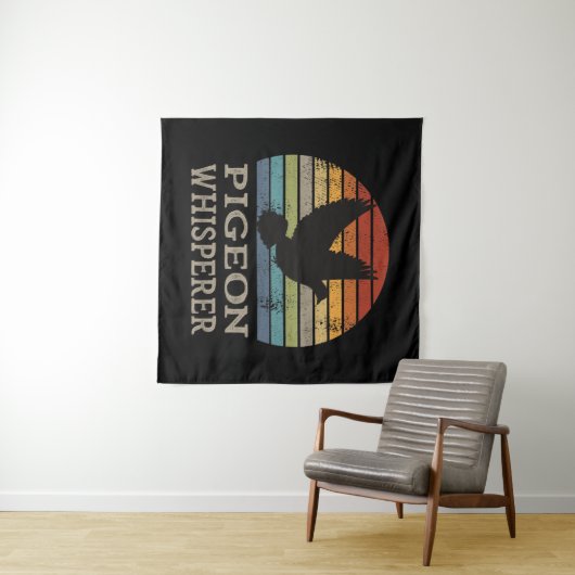 Tenture Pigeon Whisperer (En situation (horizontale))