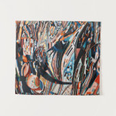 Tenture Pile de bateau en bois marron et bleu (Devant (Horizontal))