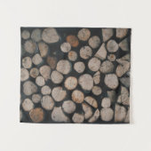 Tenture Pile of brown fire woods (Devant (Horizontal))