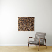 Tenture Pile of firewoods (En situation (horizontale))