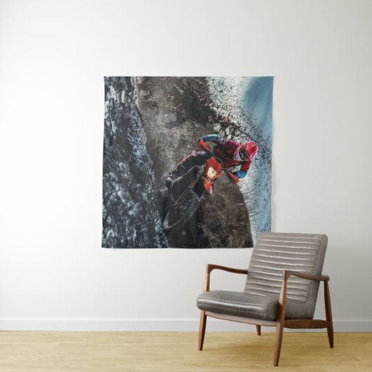 Tenture Pilote de vélo droit jetez l'oreiller (En situation (horizontale))