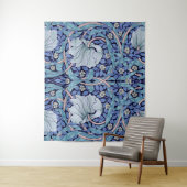 Tenture Pimpernel Blue, William Morris (En situation)