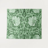 Tenture Pimpernel Green, William Morris (Devant (Horizontal))