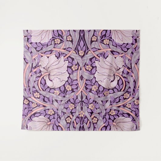 Tenture Pimpernel Purple, William Morris (Devant (Horizontal))