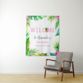 Tenture Pineapple Jungle Pacificateurs Baby shower fille r (En situation)