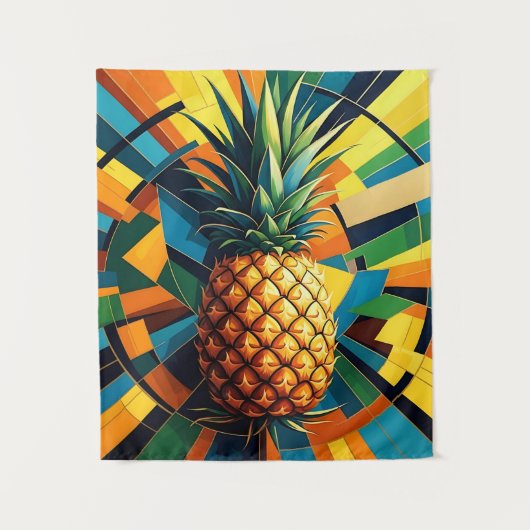 Tenture Pineapple Kaleidoscope - Pineapple Empire Design (Devant)