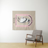 Tenture Pingouin de Humbolt écriture japonaise (En situation (horizontale))