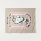 Tenture Pingouin de Humbolt écriture japonaise (Devant (Horizontal))