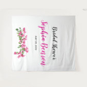 Tenture Pink Bougainvillea Floral Bridal Backdrop (Devant (Horizontal))