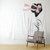 Tenture Pink Bow Graduation Félicitation Photo Contexte (En situation (horizontale))