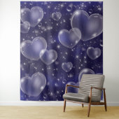 Tenture Pink Bubble Hearts mignon fille 90's Photo fond (En situation)