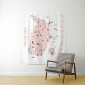 Tenture Pink Exploration Carte du parc national Woodland N (En situation)