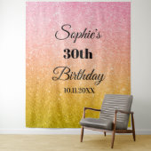 Tenture Pink Gold Parties scintillant Party Photo Booth Ar (En situation)