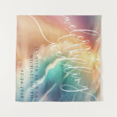 Tenture Pink Green Ocean Beach Hot Party Welcome Backback (Devant (Horizontal))