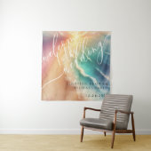 Tenture Pink Green Ocean Beach Hot Party Welcome Backback (En situation)