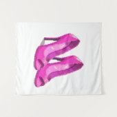 Tenture Pink High Heels 64-Bit Pixel Art Style (Devant (Horizontal))