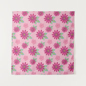 Tenture Pink marguerite florale sans couture patternart, b (Devant (Horizontal))