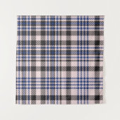 Tenture Pink Navy Glen Plaid texturé transparent (Devant (Horizontal))