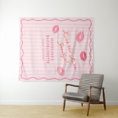 Tenture Pink Orange Kiss The Miss Bach Photo Backdrop (En situation (horizontale))