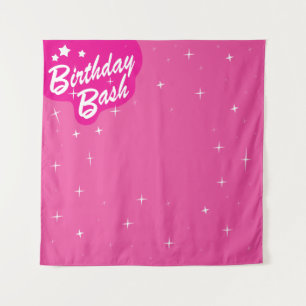 Tenture Pink Party Backdrop - Fête d'anniversaire de la fi