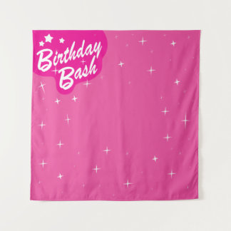 Tenture Pink Party Backdrop - Fête d'anniversaire de la fi