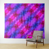 Tenture Pink Petunia Ikat Miami (En situation (horizontale))