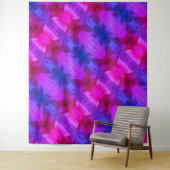 Tenture Pink Petunia Ikat Miami (En situation)