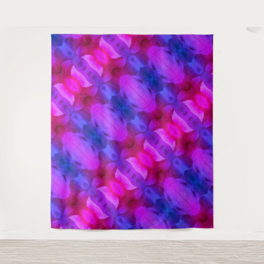 Tenture Pink Petunia Ikat Miami (Devant)