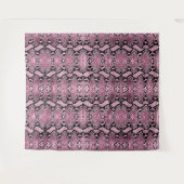Tenture Pink Python Snakeskin (Devant (Horizontal))
