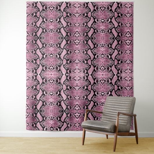 Tenture Pink Python Snakeskin (En situation)