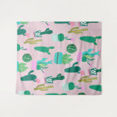 Tenture Pink Rustique Sud-Ouest Cactus Plantes (Devant (Horizontal))