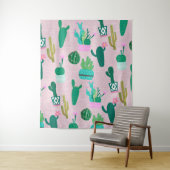 Tenture Pink Rustique Sud-Ouest Cactus Plantes (En situation)