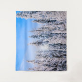 Tenture Pins des Terres Blanches dans la Neige (Devant)